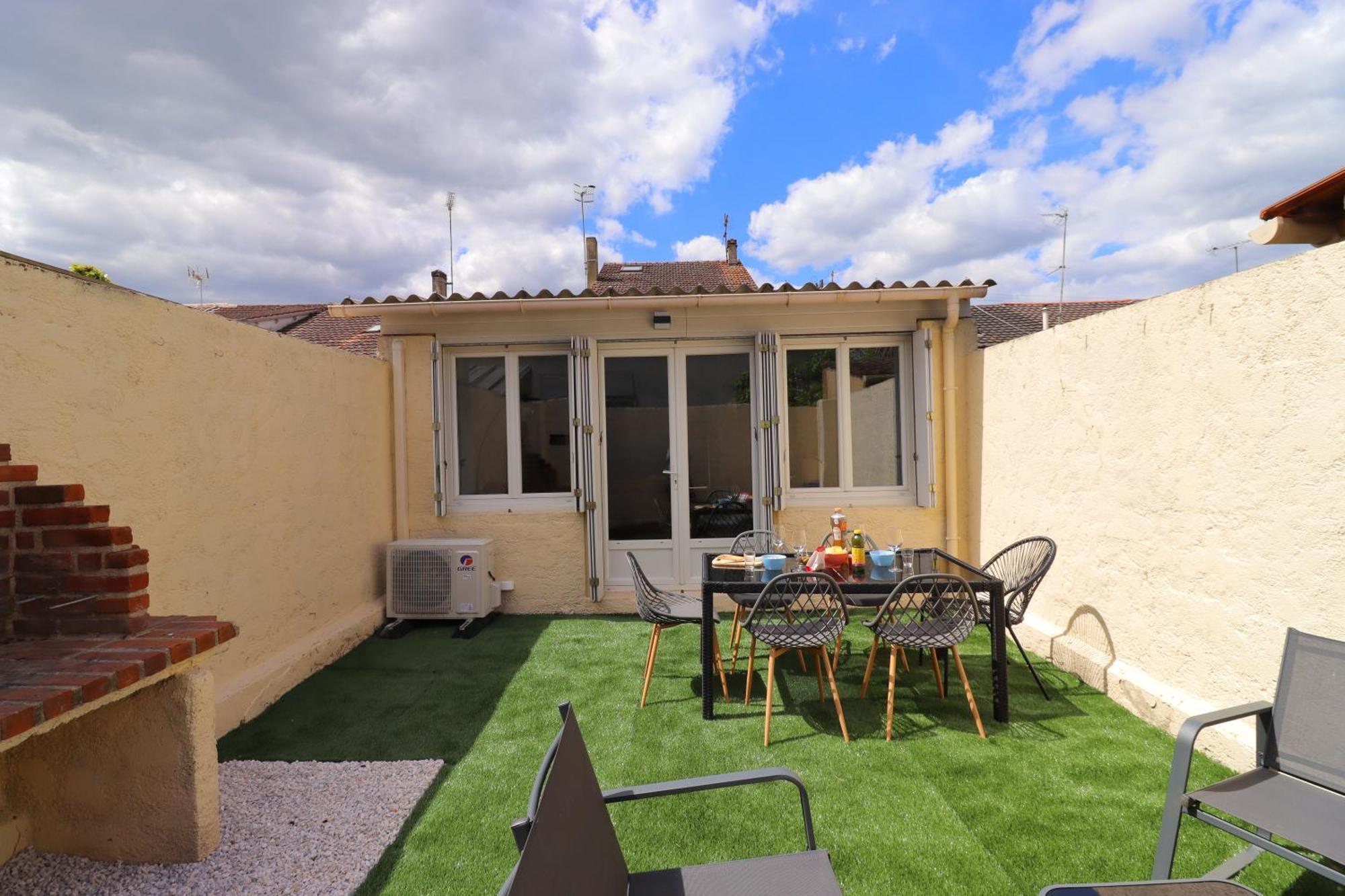 Le Patio - Spacieux T3 Avec Climatisation Et Jardin Privatif 贝尔热拉克 外观 照片