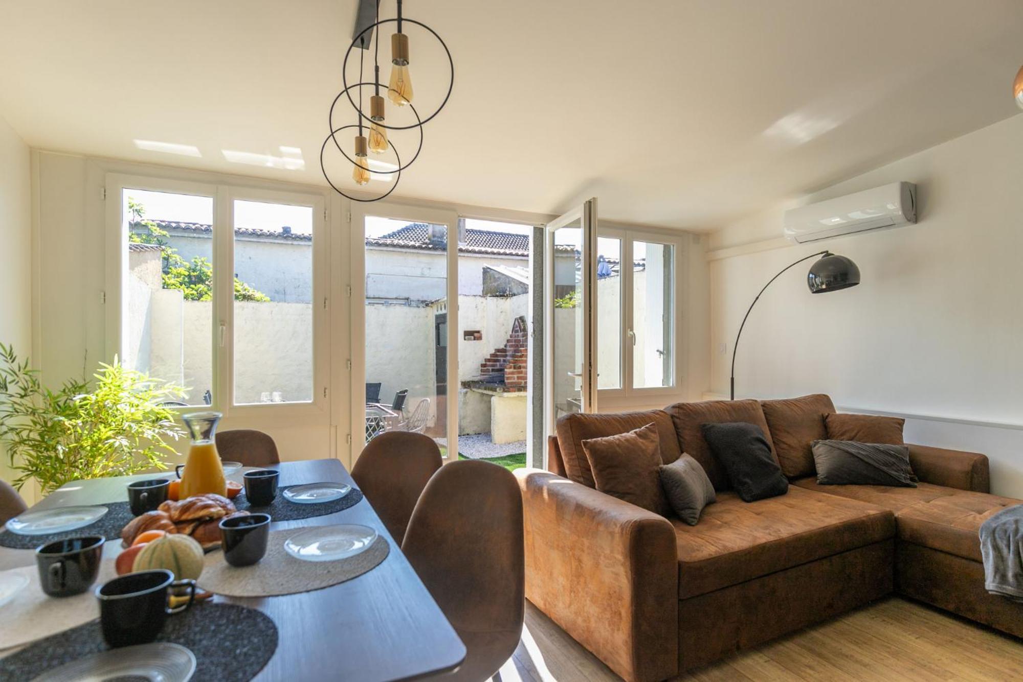 Le Patio - Spacieux T3 Avec Climatisation Et Jardin Privatif 贝尔热拉克 外观 照片