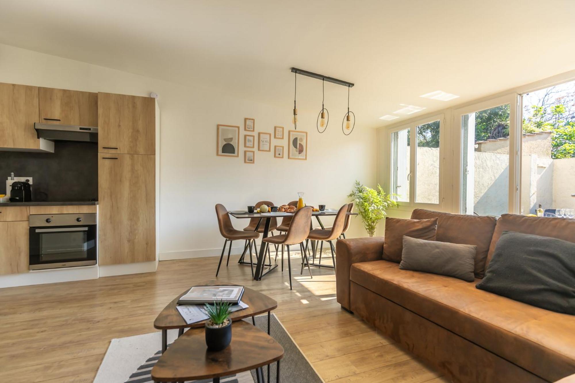 Le Patio - Spacieux T3 Avec Climatisation Et Jardin Privatif 贝尔热拉克 外观 照片