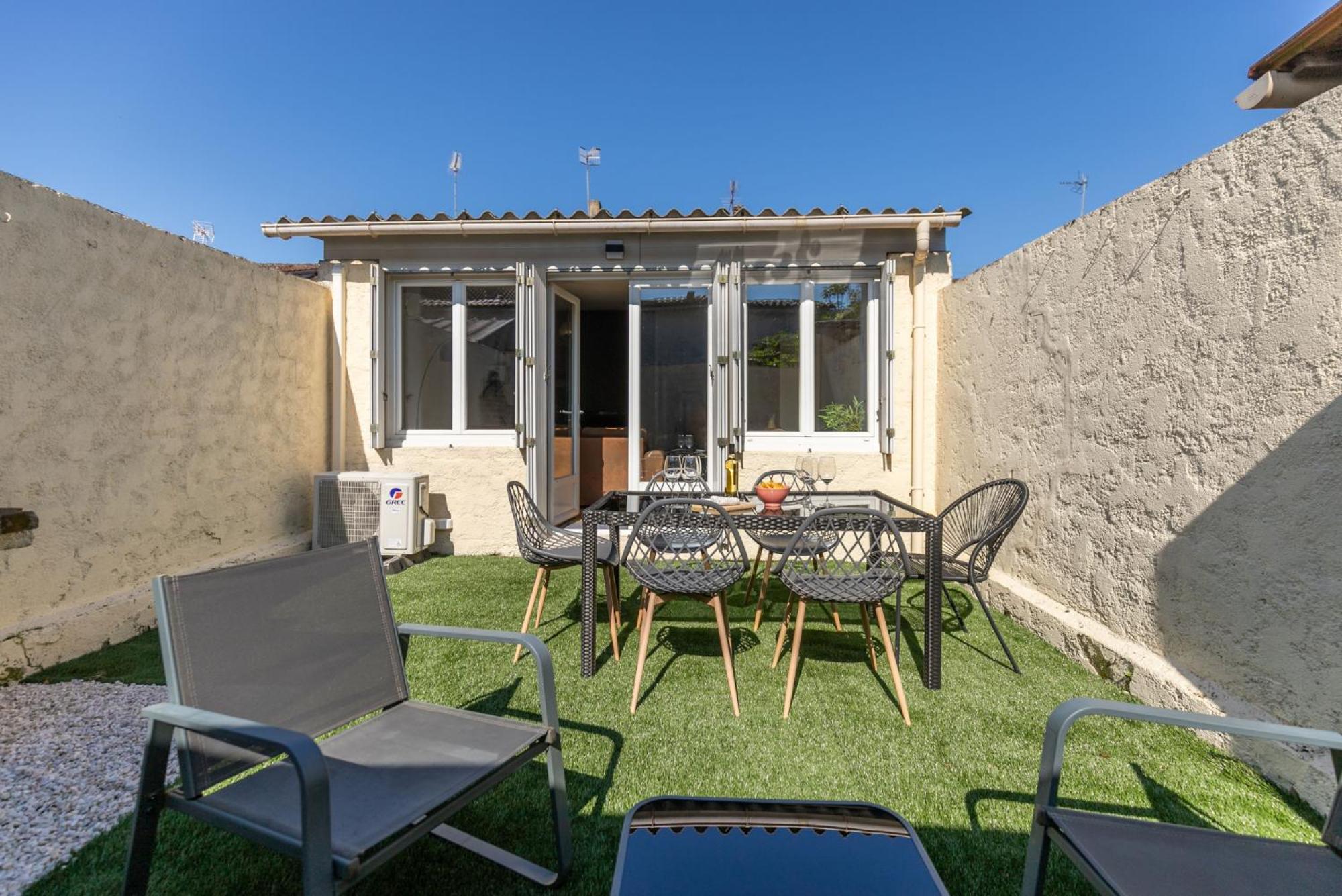 Le Patio - Spacieux T3 Avec Climatisation Et Jardin Privatif 贝尔热拉克 外观 照片