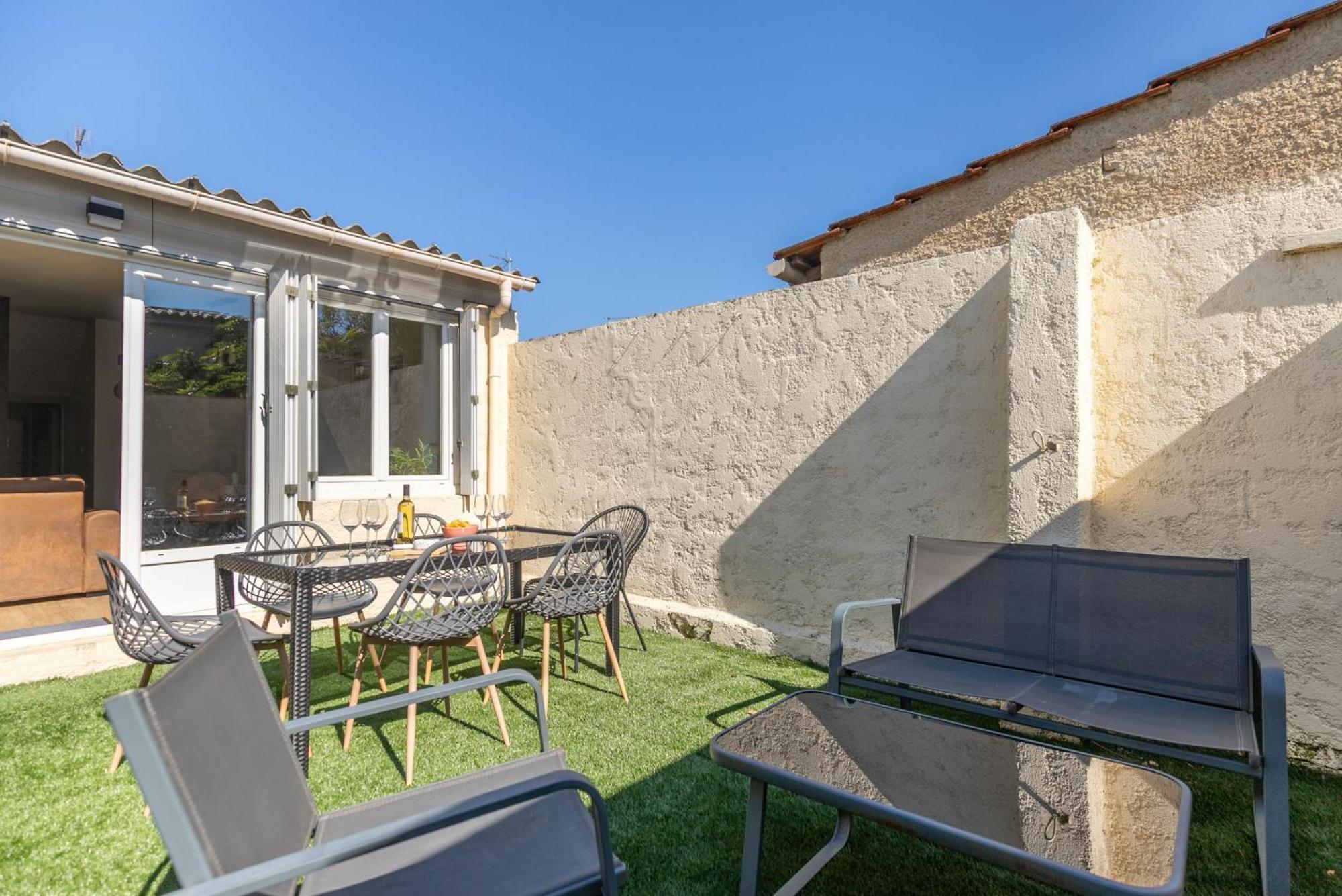 Le Patio - Spacieux T3 Avec Climatisation Et Jardin Privatif 贝尔热拉克 外观 照片