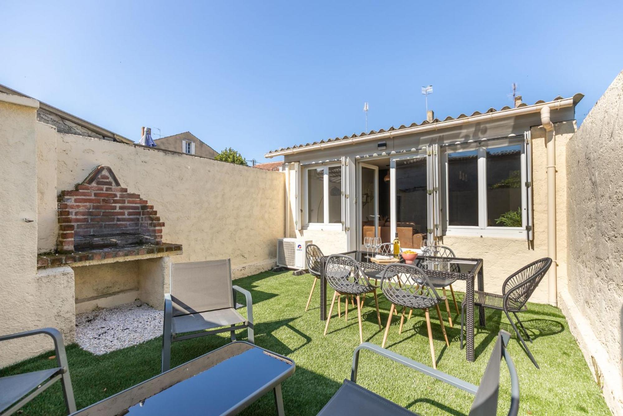 Le Patio - Spacieux T3 Avec Climatisation Et Jardin Privatif 贝尔热拉克 外观 照片